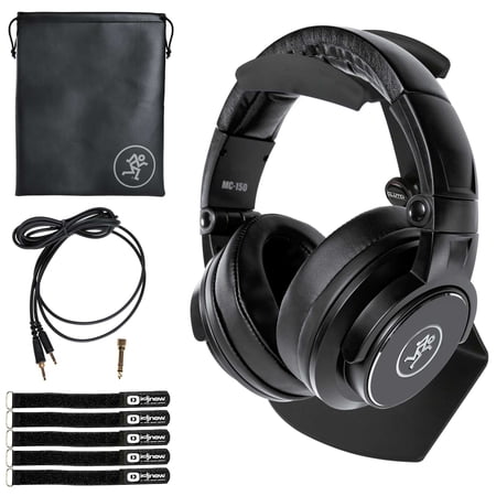 Mackie MC-150 Professional Closed-Back Headphones with Table Stand Package