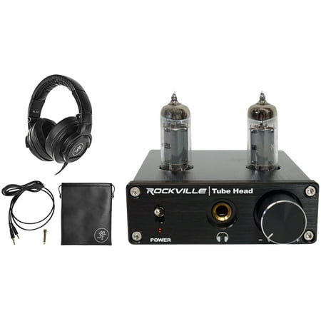 Mackie MC-250 Closed-Back Studio Monitoring Headphones+Tube Headphone Amp