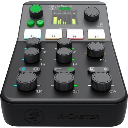 Mackie M Caster Studio Desktop Live Streaming Mixer, Black