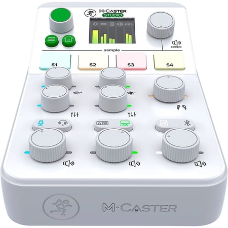 Mackie M Caster Studio Desktop Live Streaming Mixer, White