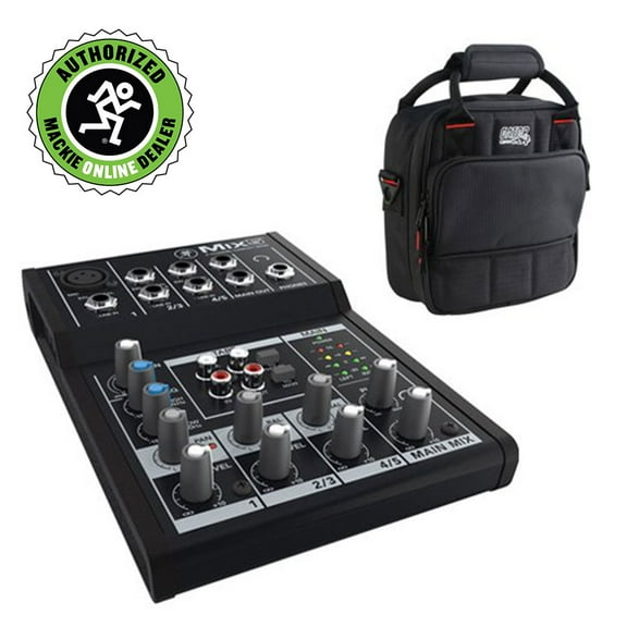 Mackie Mix5 5-Channel Compact Mixer with Padded Nylon Mixer/Equipment Bag
