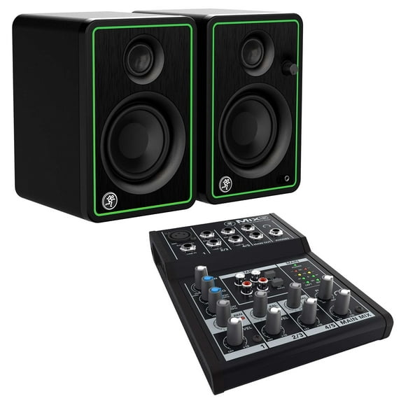 Mackie Mix5 5-Channel Mixer & Mackie CR3-X 3" Multimedia Monitor Speakers Package