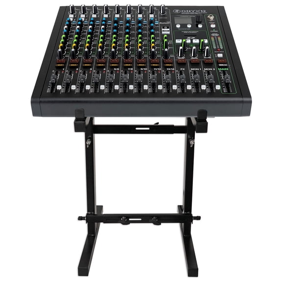 Mackie ONYX12 12-Channel Analog Mixer Multi-Track USB/3-Band EQ+Bluetooth+Stand