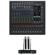 Mackie ONYX12 12-Channel Analog Mixer w/USB/3-Band EQ+Bluetooth+Wireless Mics
