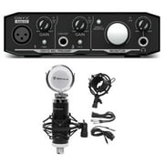 Mackie Onyx Artist 1.2 2x2 USB Recording Studio Interface+Microphone+Cable+Mount