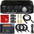 thumbnail image 1 of Mackie Onyx Artist 1-2 USB Audio Interface Bundle with Waveform OEM DAW Software, 2x Mophead 10-Foot TRS Cables, 10-Foot XLR Cable, 2x 1/4" to 3.5mm Adapter, 3x Cable Ties, Microfiber, 1 of 11