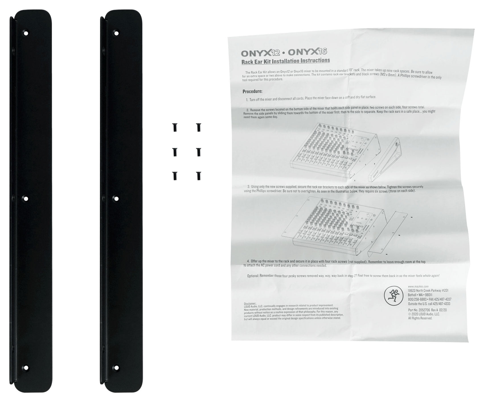 Mackie Onyx12 Rack Ear Kit For Onyx 12 Mixer