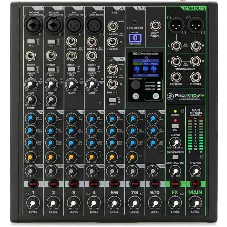 Mackie ProFX10v3+ 10-channel Mixer - Walmart.com