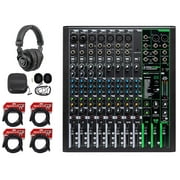 Mackie ProFX12v3 12-Channel Effects Mixer w/USB+Headphones+Cables ProFX12 v3