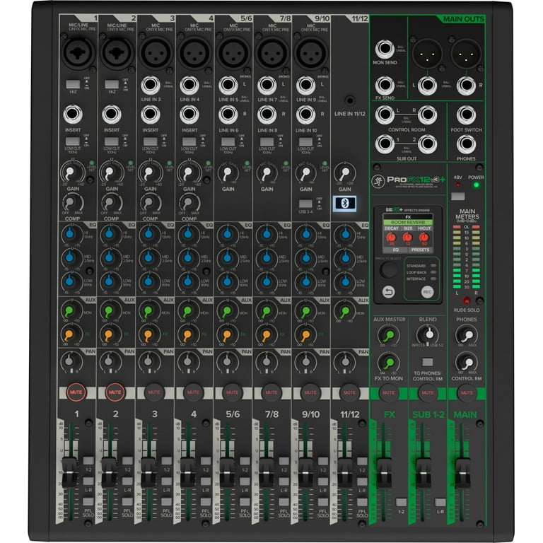 Mackie PROFX12V3 DJミキサー Mackie ProFX12v3+ 12-channel Mixer - Walmart.com