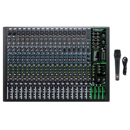 Mackie ProFX22v3 22-Channel 4-Bus Effects Mixer w/USB ProFX22 v3+JBL Microphone