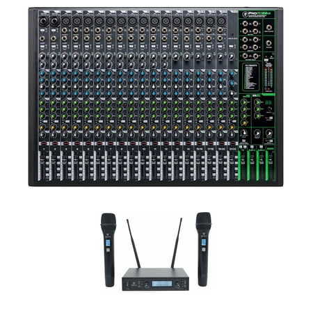 Mackie ProFX22v3 22-Channel 4-Bus Effects Mixer w/USB+Wireless Mics ProFX22 v3