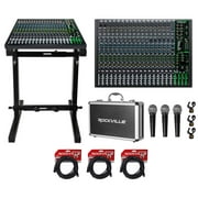 Mackie ProFX22v3 22-Channel Effects Mixer w/USB ProFX22 v3+Stand +Mics+Cables