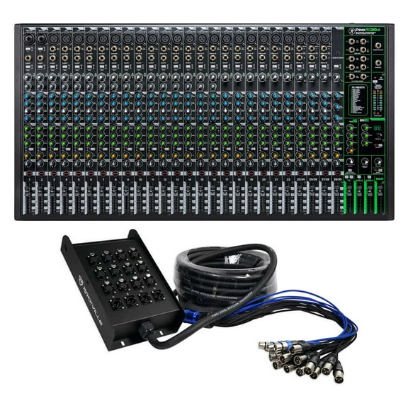 Mackie ProFX30v3 30-Channel 4-Bus Effects Mixer ProFX30 v3+50 Ft XLR Snake Cable