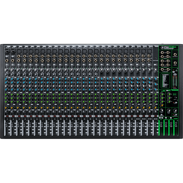 Mackie ProFX30v3 Series 30-Channel Professional Effects Mixer with USB Onyx Mic Preamps and GigFX effects engine Unpowered