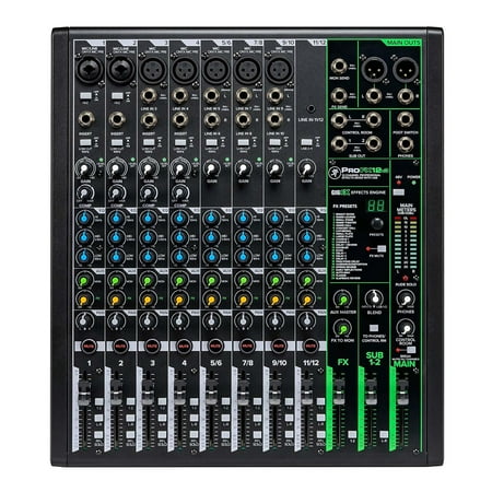 Mackie - ProFX12v3 Professional Effects Mixer with USB - Black