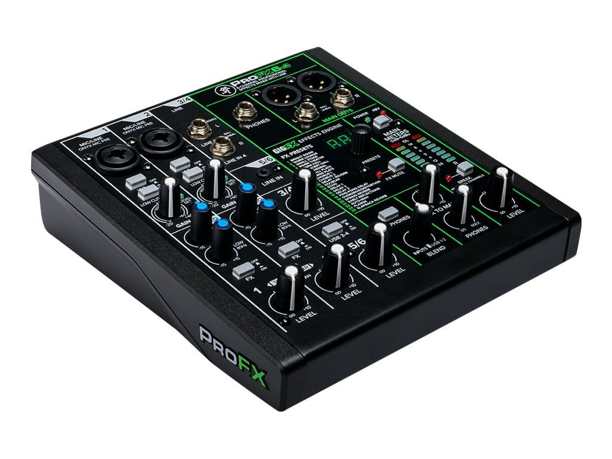 Mackie ProFXv3 Series ProFX6v3 - Analog mixer with GigFX - 6-channel
