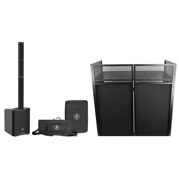 Mackie SRM-Flex 1300w Portable Line Array DJ Speaker PA System w/Sub+Bag+Booth