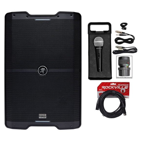 Mackie SRM210 V-Class 10 2000w Powered PA DJ Speaker w/Bluetooth+Microphone