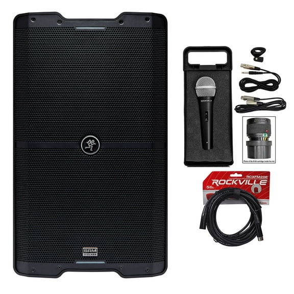 Mackie SRM212 V-Class 12” 2000w Powered PA DJ Speaker w/Bluetooth+Microphone