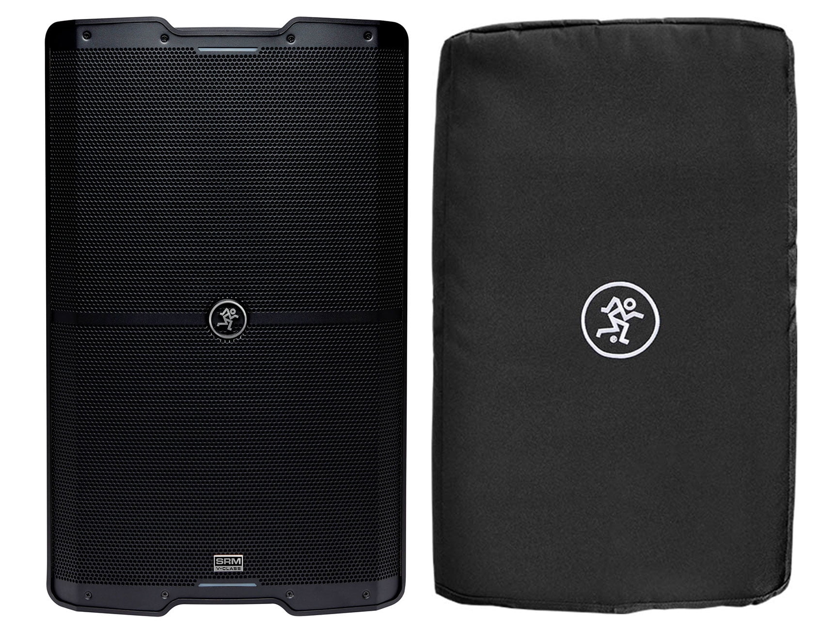 Mackie SRM215 V-Class 15 2000 Watt Powered PA DJ Speaker w/Bluetooth+Cover