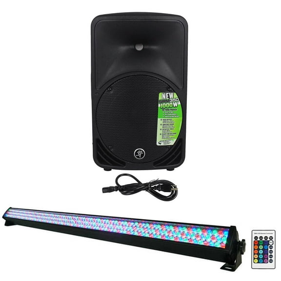 Mackie SRM350V3 SRM350-V3 1000 Watt 10" Powered PA DJ Speaker w/DSP+ROCKSTRIP