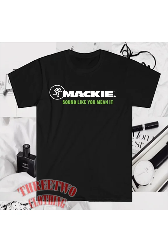Mackie Sound Men's Black Size S to 5XL