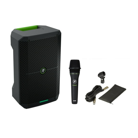 Mackie Thump GO 8" Portable Battery-Powered Loudspeaker+Free Mackie Microphone EM89D