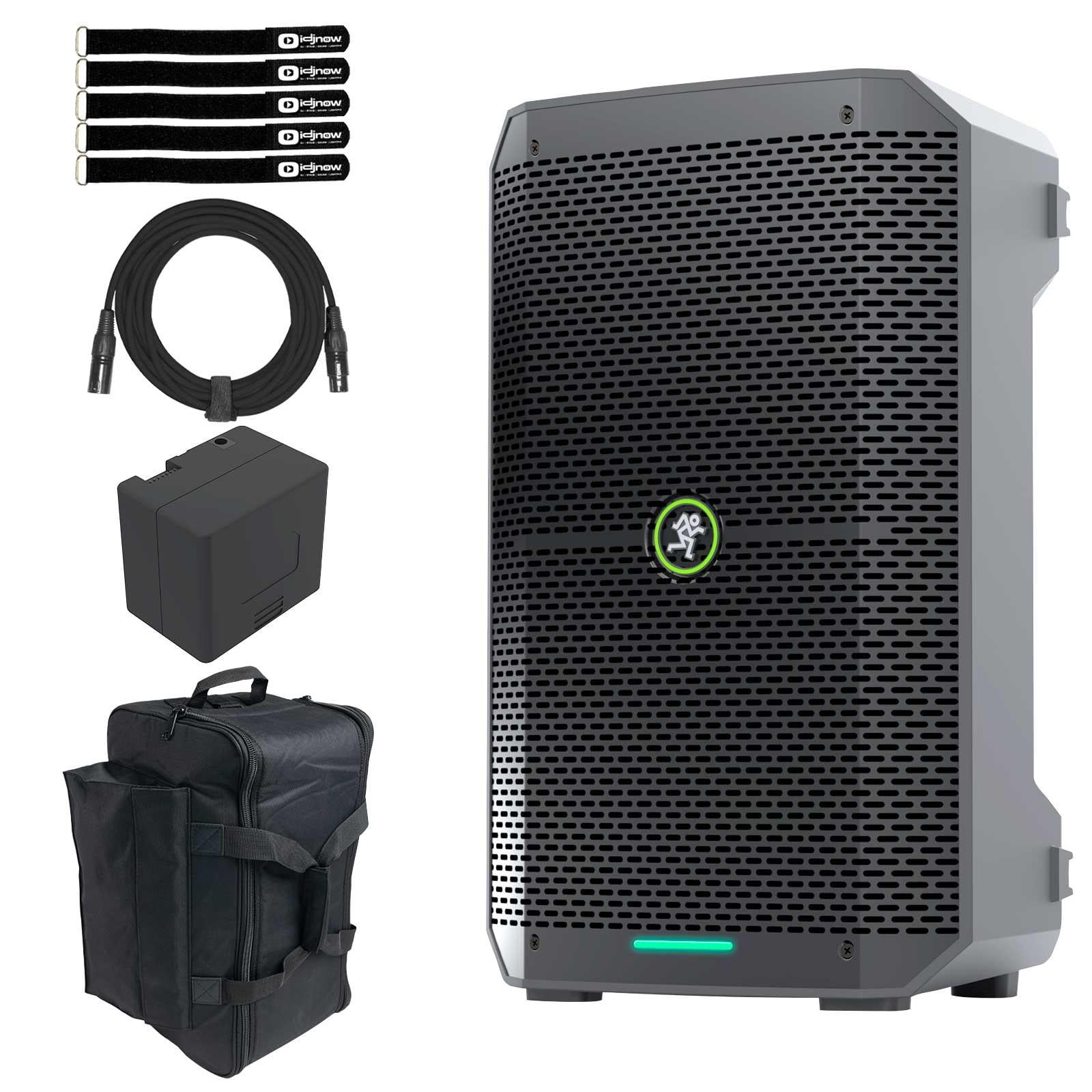 Mackie Thump GO 8" Portable Battery-Powered Loudspeaker with Spare Battery & Carry Bag Package