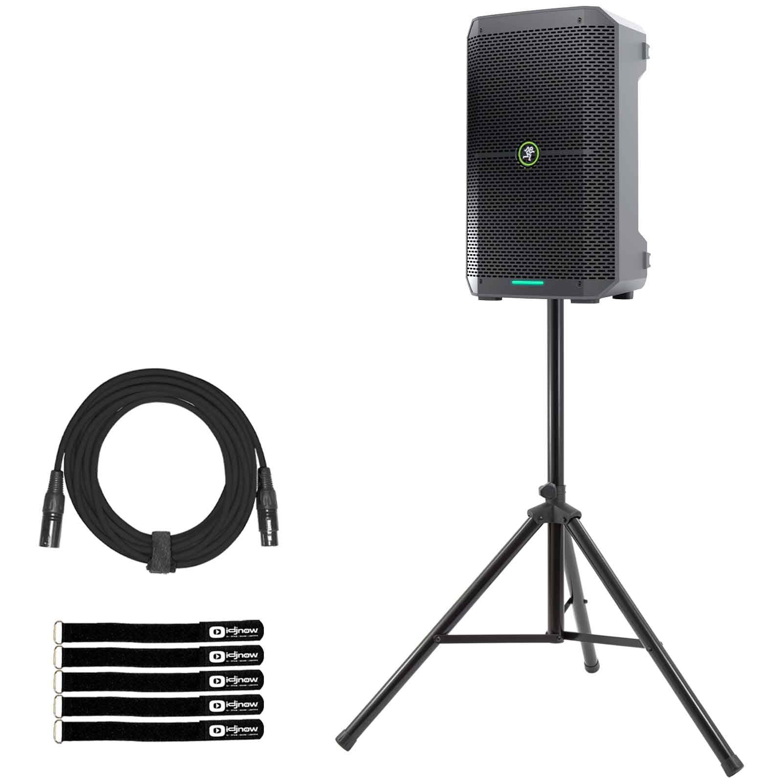 Mackie Thump GO 8" Portable Battery-Powered Loudspeaker with Tripod Speaker Stand Package