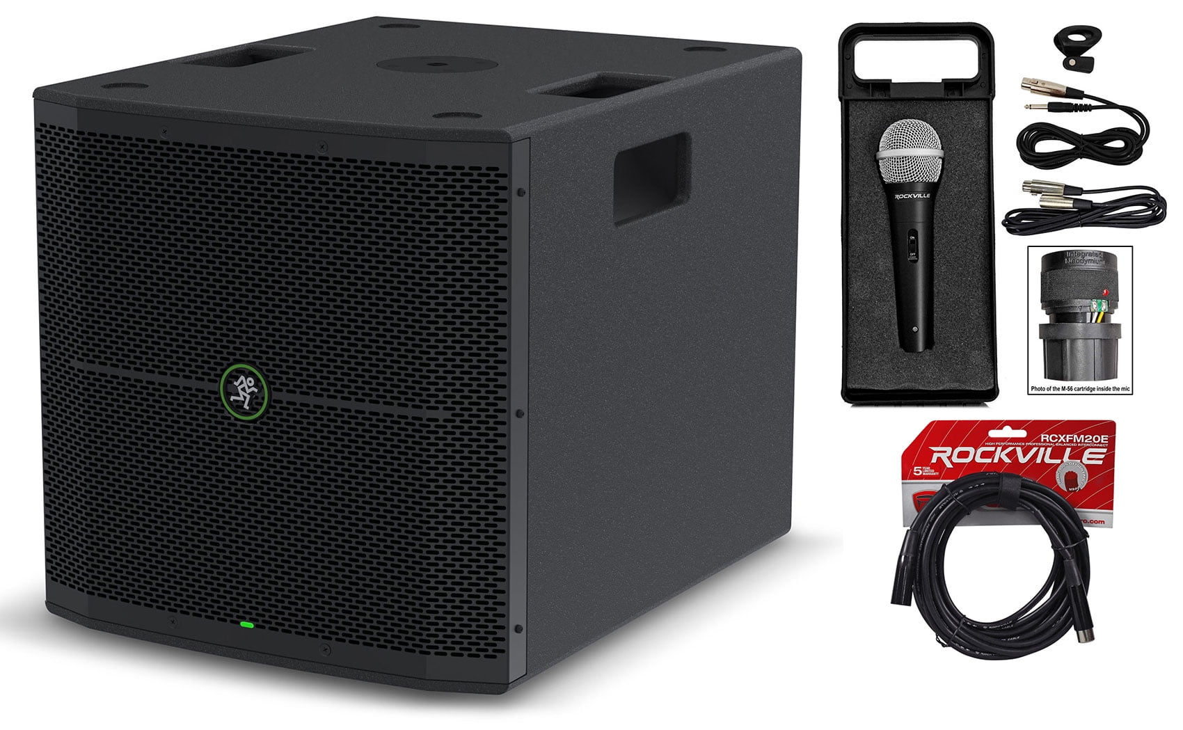 Mackie Thump115S 15" 1400w Powered DJ PA Subwoofer+Microphone+Cable Thump 115S