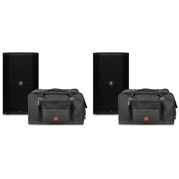 Mackie Thump212 12" Powered Speaker Pair With Road Runner Bags