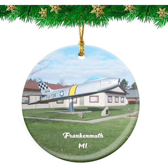 Mackinac Island Arch Rock Michigan USA Christmas Ornament Travel Souvenir Personalized Christmas Tree Pendant Hanging Decoration