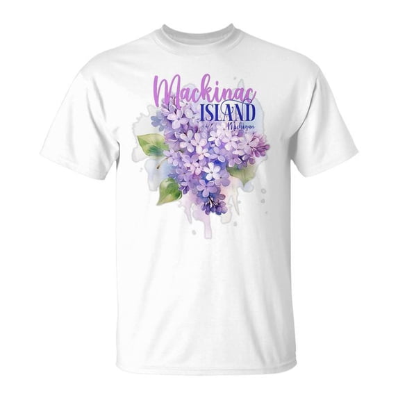 Mackinac Island Michigan Lilacs Lilac Festival State Of Mi TShirt ...