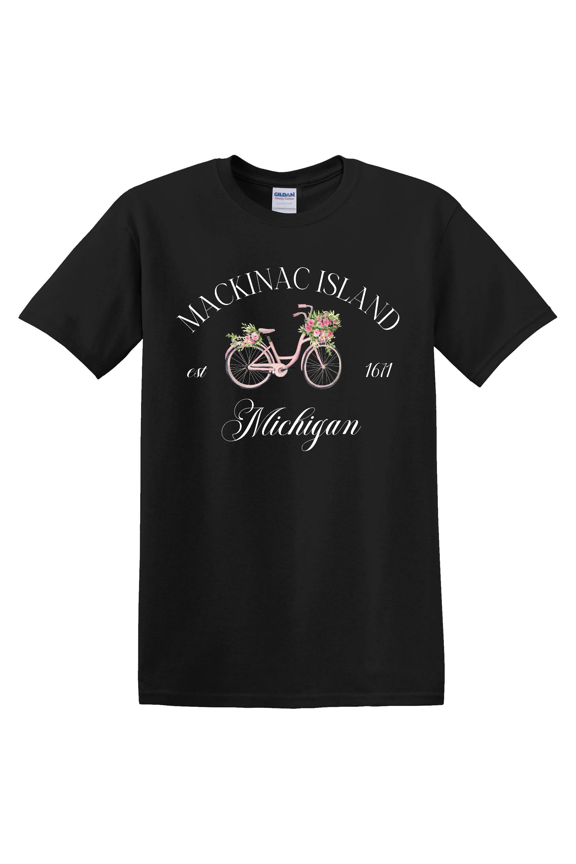 Mackinac Island Michigan Summer Michigan Floral Bicycle Michigan Vacation Outfits Mackinac Sweater Lake Life T-shirt