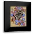 thumbnail image 1 of Mackintosh, Charles Rennie 15x18 Black Modern Framed Museum Art Print Titled - Floral and Chequered Fabric Design, Circa 1916, 1 of 5