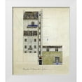 thumbnail image 1 of Mackintosh, Charles Rennie 20x23 White Modern Wood Framed Museum Art Print Titled - London, Elevation of Proposed Studio, 1920, 1 of 4