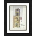 thumbnail image 1 of Mackintosh, Charles Rennie 23x32 Black Ornate Wood Framed with Double Matting Museum Art Print Titled - Palermo, Campanile Martorana, 1 of 4