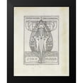 thumbnail image 1 of Mackintosh, Margaret Macdonald 20x24 Black Modern Framed Museum Art Print Titled - Design for a Bookplate, 1896, 1 of 4