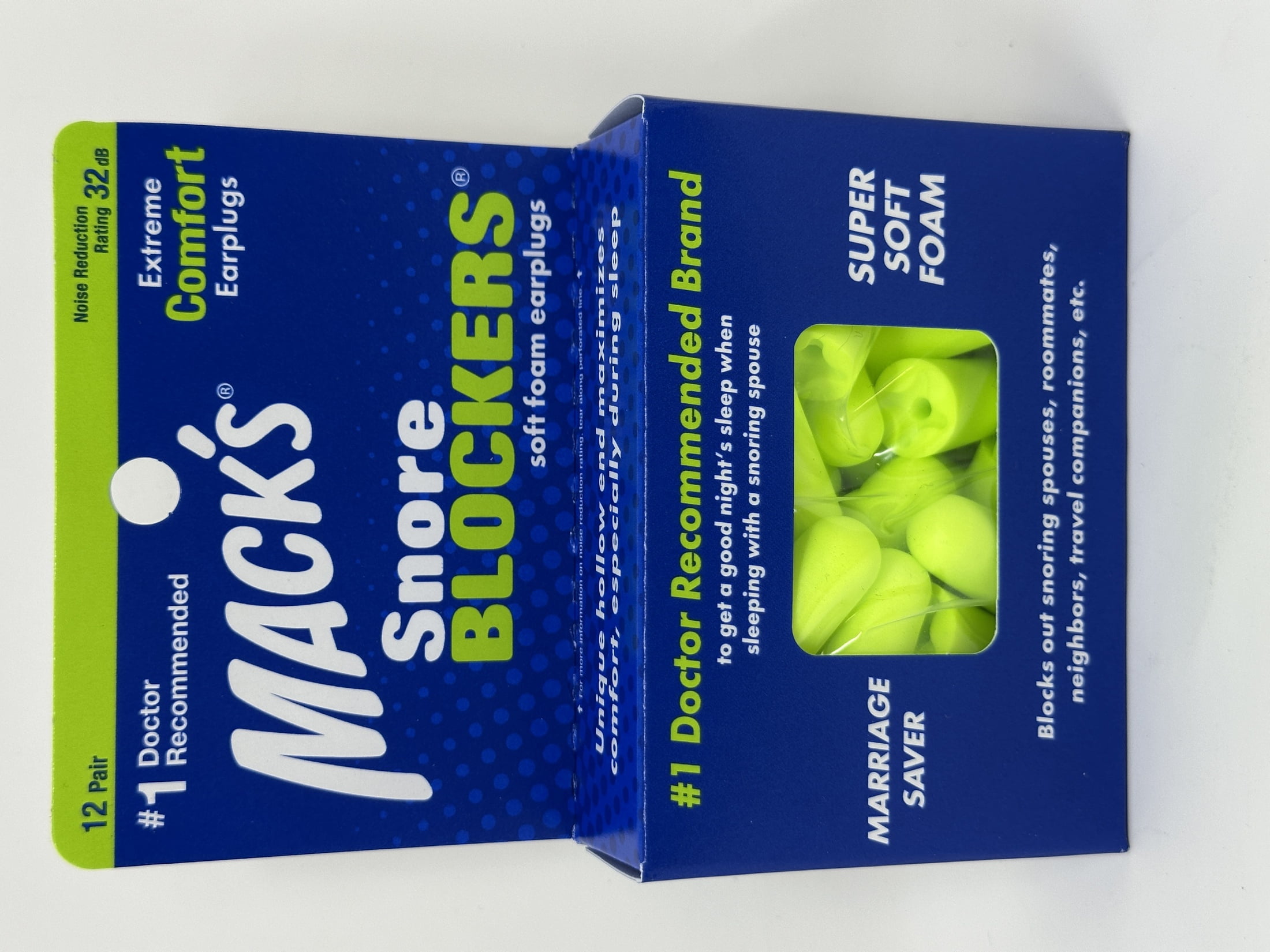 Mack's Ultra Soft Foam Earplugs, 30 Pair - 33dB Highest NRR, Comfortable Ear Plugs For Sleeping, Snoring, Travel, Concerts, Studying, Loud Noise, Work | Made In USA - Foto 2