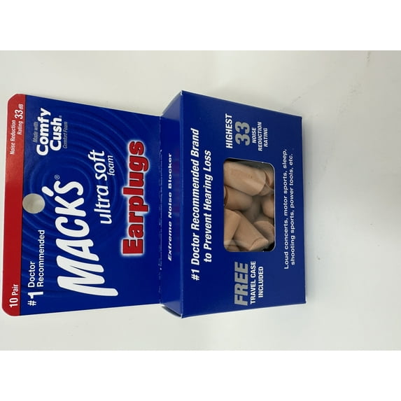 Macks Ultra Soft Foam Earplugs, Ultra Noise Blocker - 10 Pair