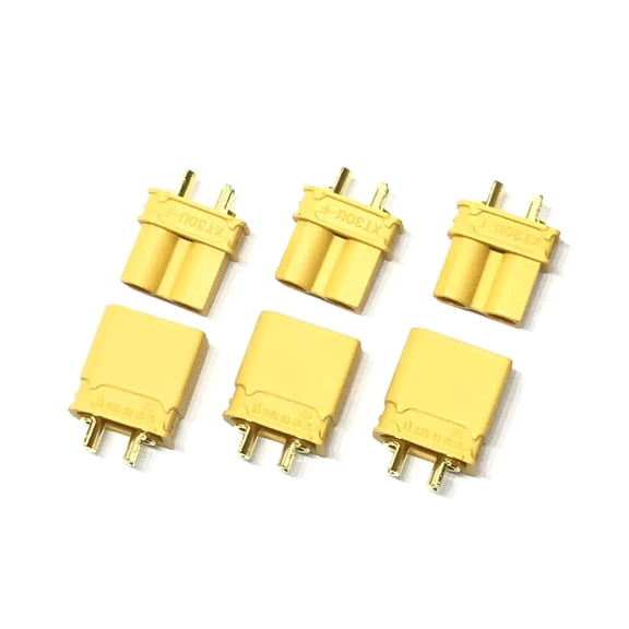 Maclan Racing Xt30U Connectors 3 Female + 3 Male