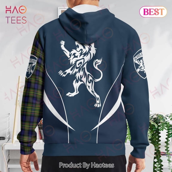 Maclaren Clan Badge Rampant Lion Hoodie