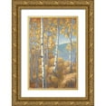 thumbnail image 1 of Macnab, John 13x18 Gold Ornate Wood Framed with Double Matting Museum Art Print Titled - Aspen Forest I, 1 of 4