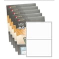 thumbnail image 1 of Maco ML-0200 White Half-Sheet 8.5 x 5.5 inch Laser / Inkjet All-Purpose Printer Labels, 200 Per Box - Case of 5 Boxes (1000 Labels), 1 of 1