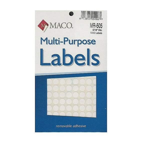 Maco  Multi-Purpose Handwrite Labels (Pack of 6)