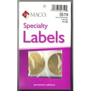 Maco Notarial Gold Seals, 1-7/8 - Box of 42 Gold Seals