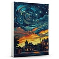 thumbnail image 1 of Macomb Travel Canvas Prints, Illinois Starry Night Travel decor, Macomb Map Poster, Illinois Travel Decor Artwork - 98AZ803, 1 of 2
