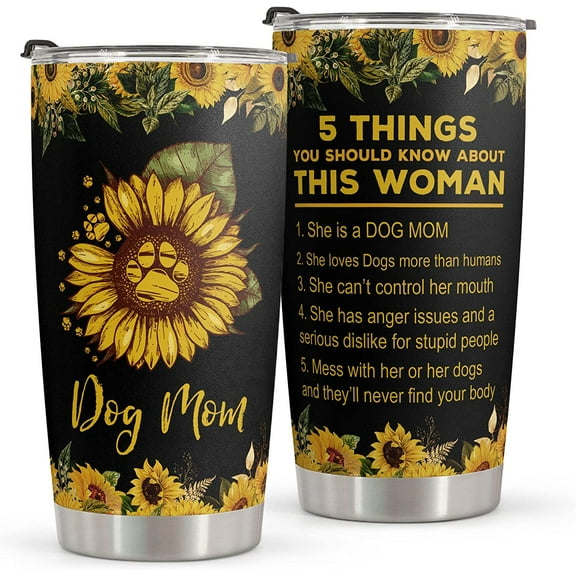 Macorner Gifts For Mom - Dog Mom Gifts For Women & Mothers Day Gifts For Dog Mom - Birthday Gifts for Mom From Daughter Son Dog Lover Gifts Mugs Stainless Steel Tumbler 20oz Christmas Gift For Mom