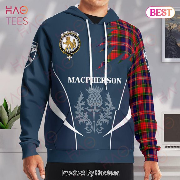 Macpherson Chief Clan Badge Rampant Lion Hoodie